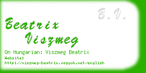 beatrix viszmeg business card